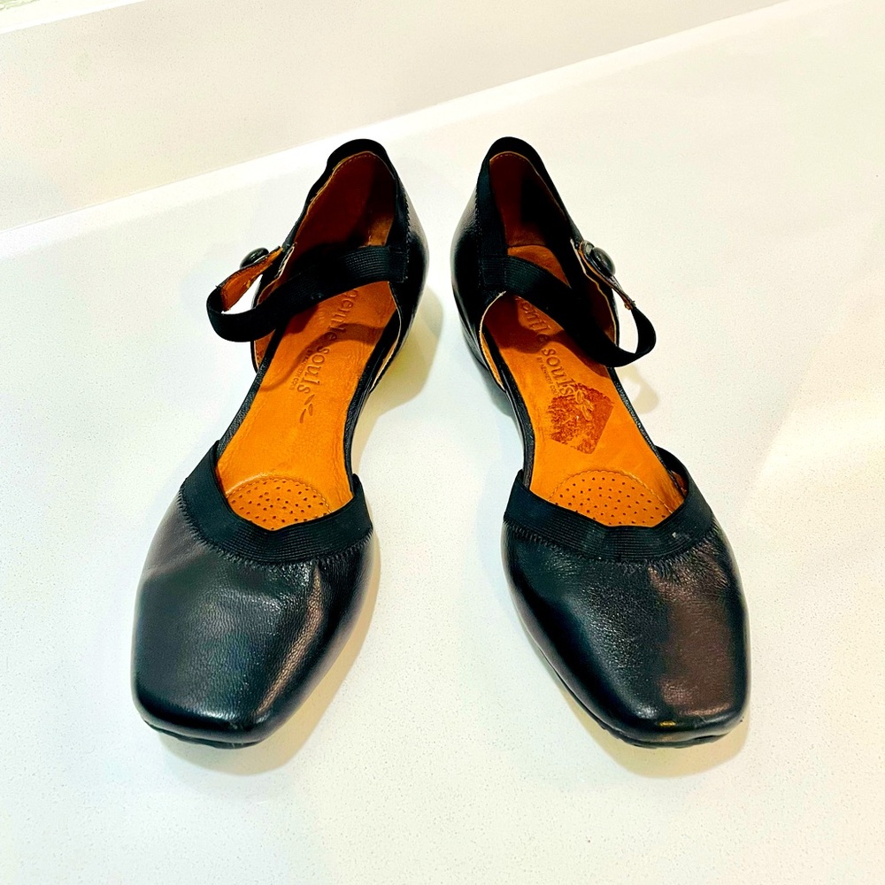 Gentle Souls Mary Jane Leather Flats